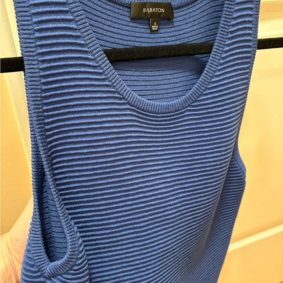 Aritzia Royal Blue Ribbed Tank Top - Picture 2 of 3